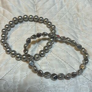 Silver handmade beaded fashion bracelets